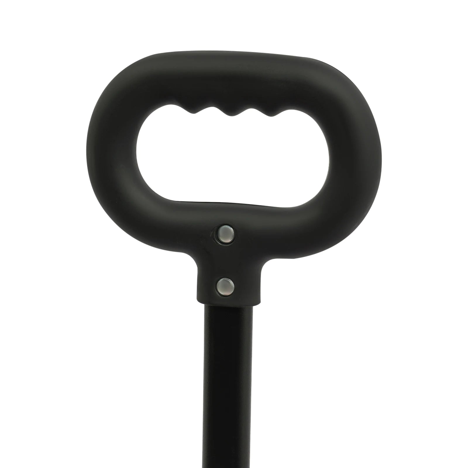 Black bottle opener on a white background