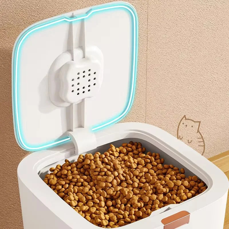 Large Dog Food Container – Airtight Cat Food Storage Barrel
