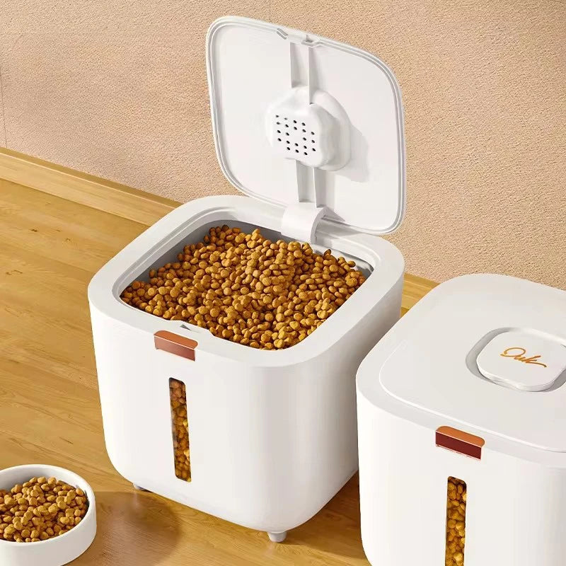 Large Dog Food Container – Airtight Cat Food Storage Barrel