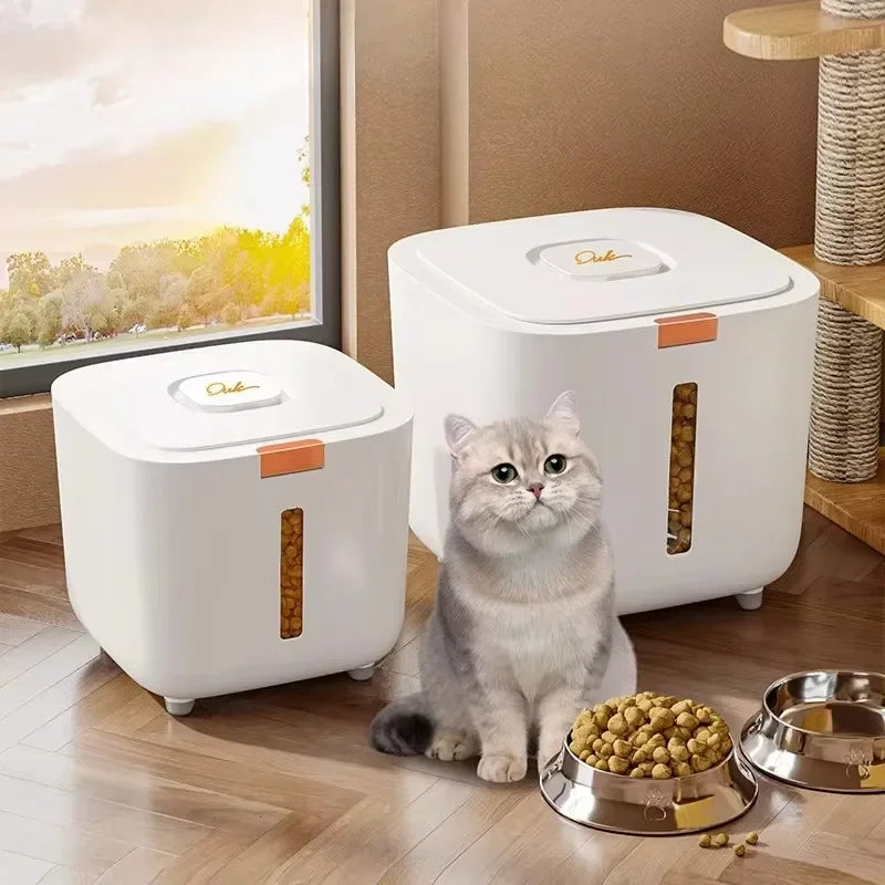 Large Dog Food Container – Airtight Cat Food Storage Barrel