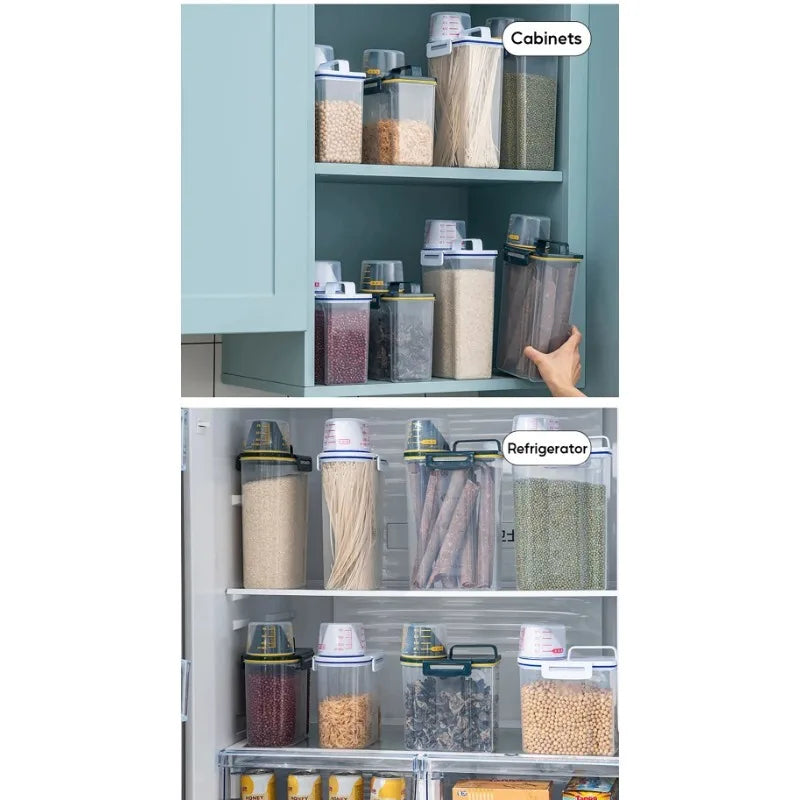 Sealed Pet Food Jar – 2kg Dog & Cat Food Storage Tank with Cup